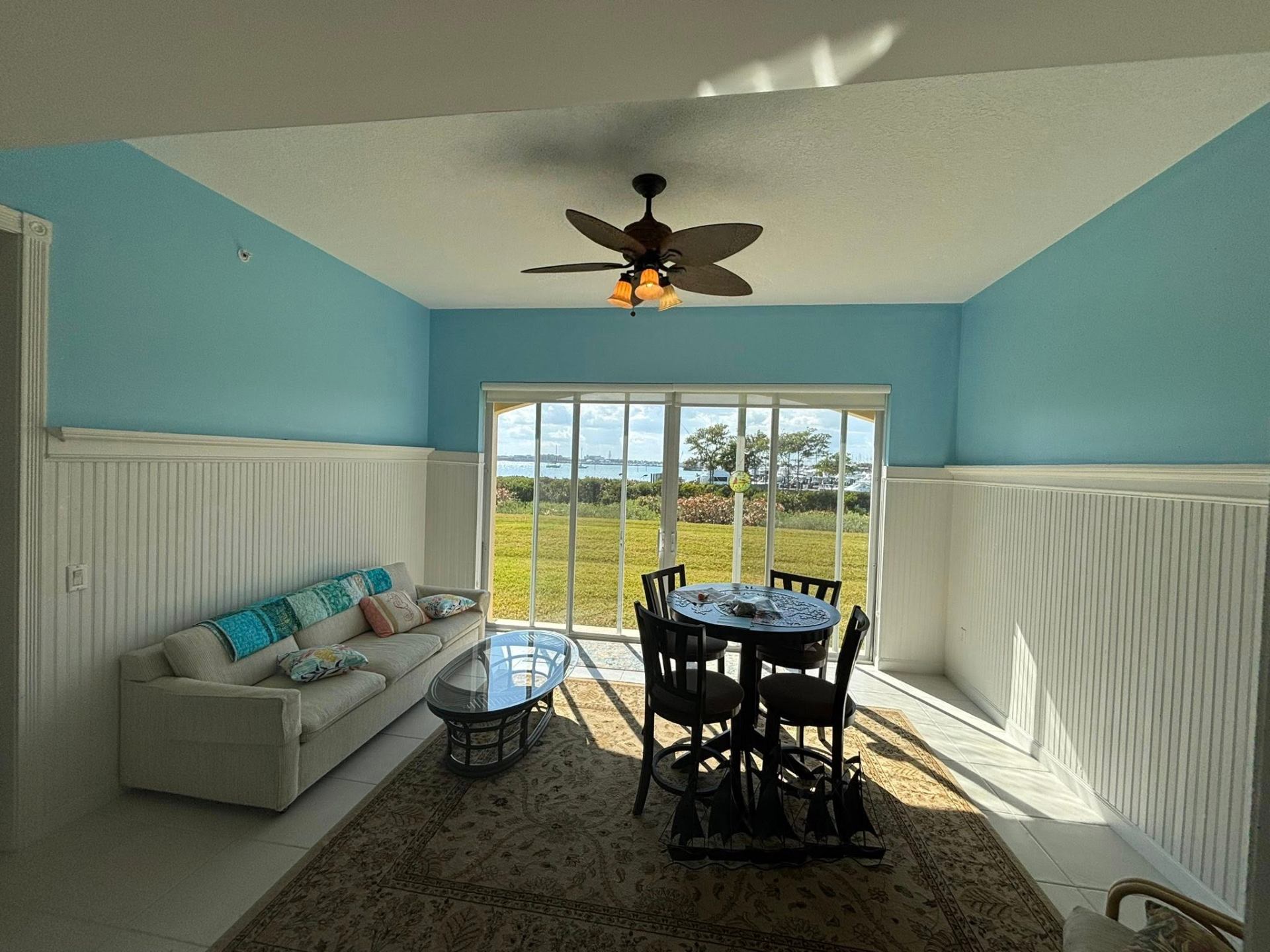 Professionally painted interior wall and trim inside a Treasure Coast home